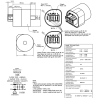 MIFLEX X26 250 V AC 10 A EMI-brusreducerande nätfilter för hushållsapparater