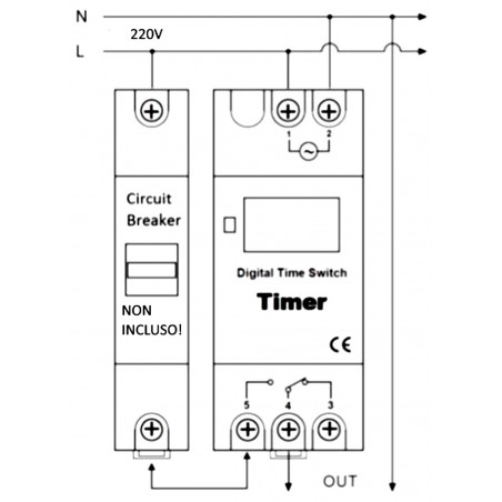 7 jours de minuterie hebdomadaire numérique LCD programmable 16A relais montage DIN