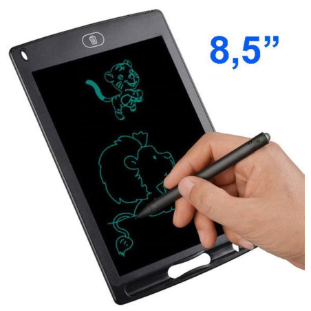 Cuaderno electrónico con pantalla LCD de 8,5" – Negro