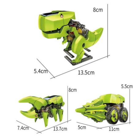 Robot solar 3 en 1 – en kit: dinosaurio, insecto y barrenador
