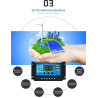 Controlador de Carga Solar PWM 12/24V 10A