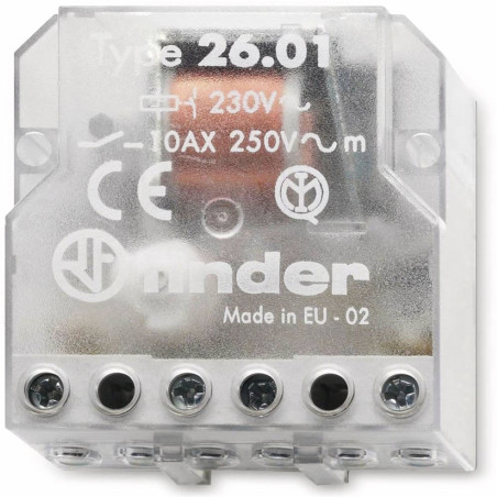 FINDER 26.01 Step by step relay 12V AC 1 contact 10A 250V 2 sequences