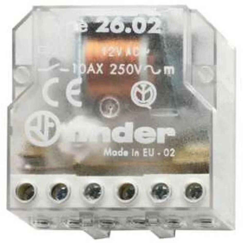 FINDER 26.04 Relay step by step 230V AC 2 contacts 10A 250V 4 sequences