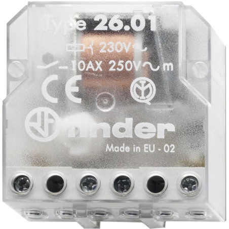 FINDER 26.01 Step by step relay 230V AC 1 contact 10A 250V 2 sequences