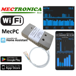MecPC contatore misuratore  WiFi smart meter a 4 ingressi impulsivi