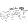 Adjustable electronic flasher for LED lamps or filament 9-48V DC 10A