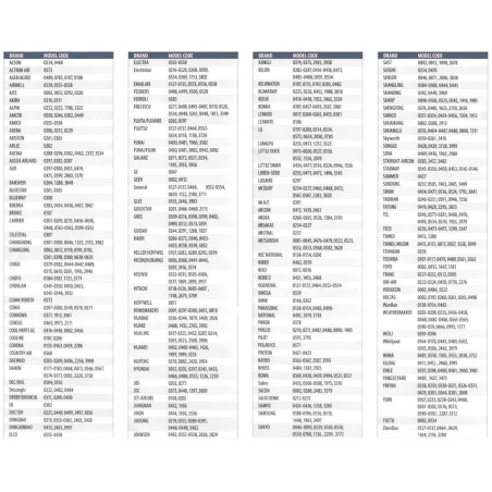 Universal Remote Control for Air Conditioners and Heat Pumps with 2000 Codes