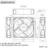 Sunon MA2082-HVL-GN AC 230V fan, 80x80x25mm