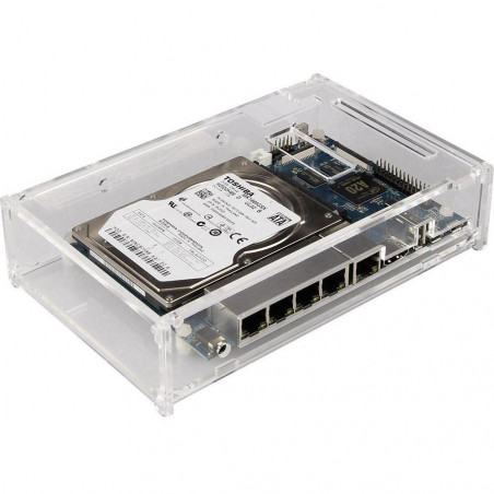 Caja modular de plástico transparente contenedor Banana Pi ROUTER Pi-R1