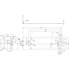 Supporto barra DIN in metallo mensola 20x6cm per alimentatori switching in case metallico