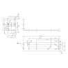 Supporto barra DIN in metallo mensola 19cm per alimentatori switching in case metallico