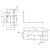 Supporto barra DIN in metallo mensola 11cm per alimentatori switching in case metallico