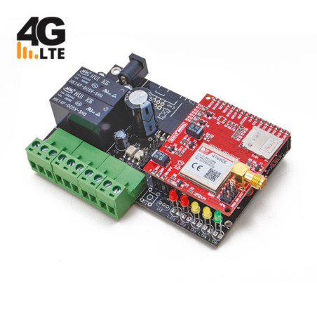 GSM 4G/LTE dual-channel remote control – 2 inputs/2 outputs, command via SMS or call