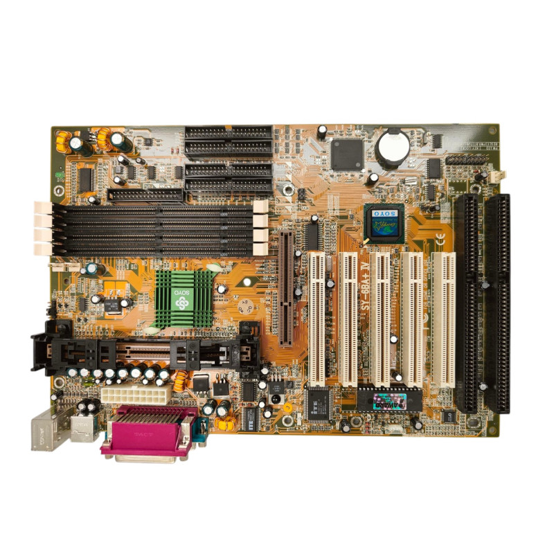 Soyo SY-6BA+IV Motherboard Socket 370 Slot 1 New Old Stock – BX Retrocomputer