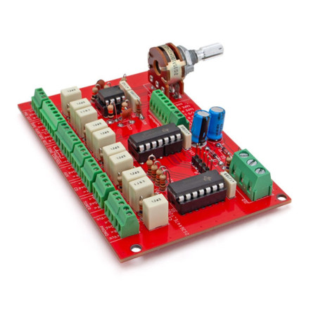 Selettore audio stereo digitale a 4 ingressi + Tape Monitor, doppia uscita e controllo volume
