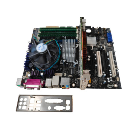 Set Intel D975XBX + Core 2 Quad Q6600 + Nvidia Quadro FX1500 + 4GB DDR2 533MHz + Driver