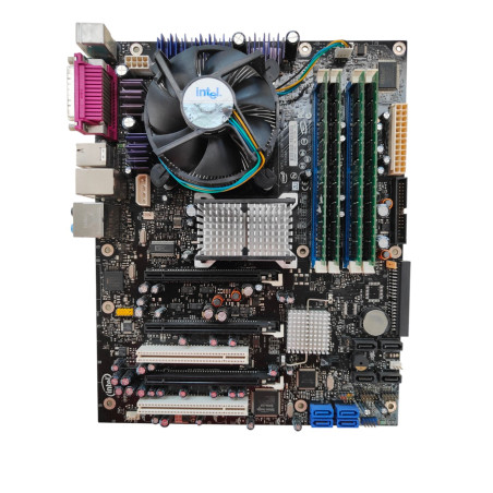 Set Intel D975XBX + Core 2 Quad Q6600 + Nvidia Quadro FX1500 + 4GB DDR2 533MHz + Driver