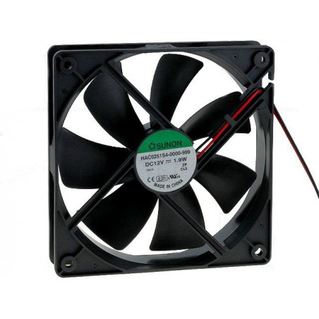 12V DC brushless cooling fan 80x80x25 4-pin molex through connector