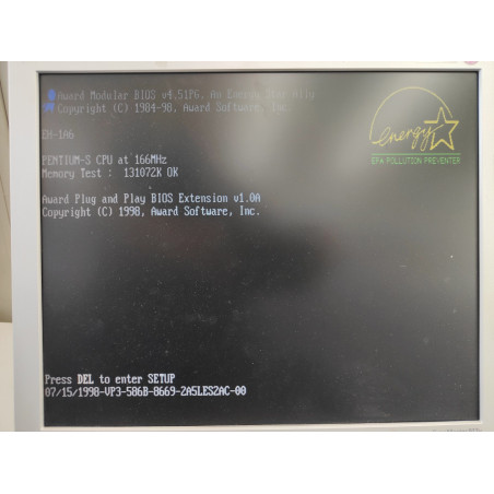 Set Retro Vintage Socket 7 – Soyo SY-5EHM + Intel Pentium-S 166 MHz + 128MB RAM + VGA Cirrus Logic 5446 PCI