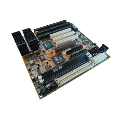 Conjunto retro vintage Socket 7 – Soyo SY-5EHM + Intel Pentium-S 166 MHz + 128 MB de RAM + VGA Cirrus Logic 5446 PCI