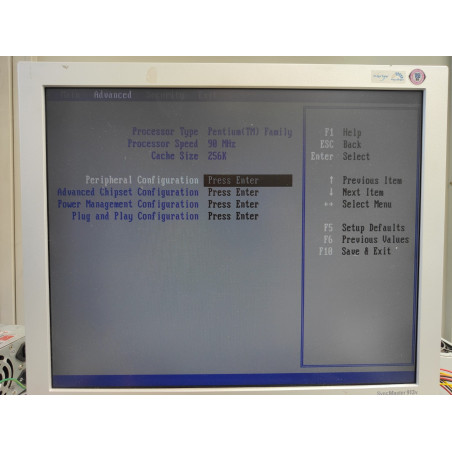 Carte mère Socket 5 + Intel Pentium 90 MHz + 16 Mo de RAM + VGA S3 Trio64 – Fonctionnel