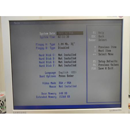 Carte mère Socket 5 + Intel Pentium 90 MHz + 16 Mo de RAM + VGA S3 Trio64 – Fonctionnel