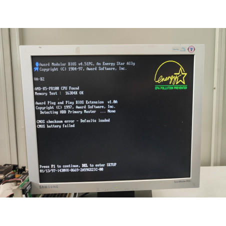 Vintage Soyo SY-5VA Socket 7 Motherboard + 16MB RAM