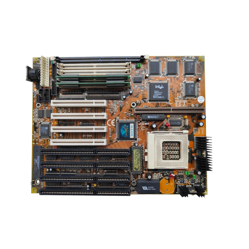 Scheda Madre Vintage Soyo SY-5VA Socket 7 + 16MB RAM Scheda Madre Vintage Soyo SY-5VA Socket 7 + 16MB RAM