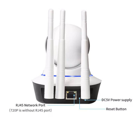 Yoosee 1080P WiFi IP Camera Smart Home Pan Tilt 2-Way Audio Night Vision RJ45