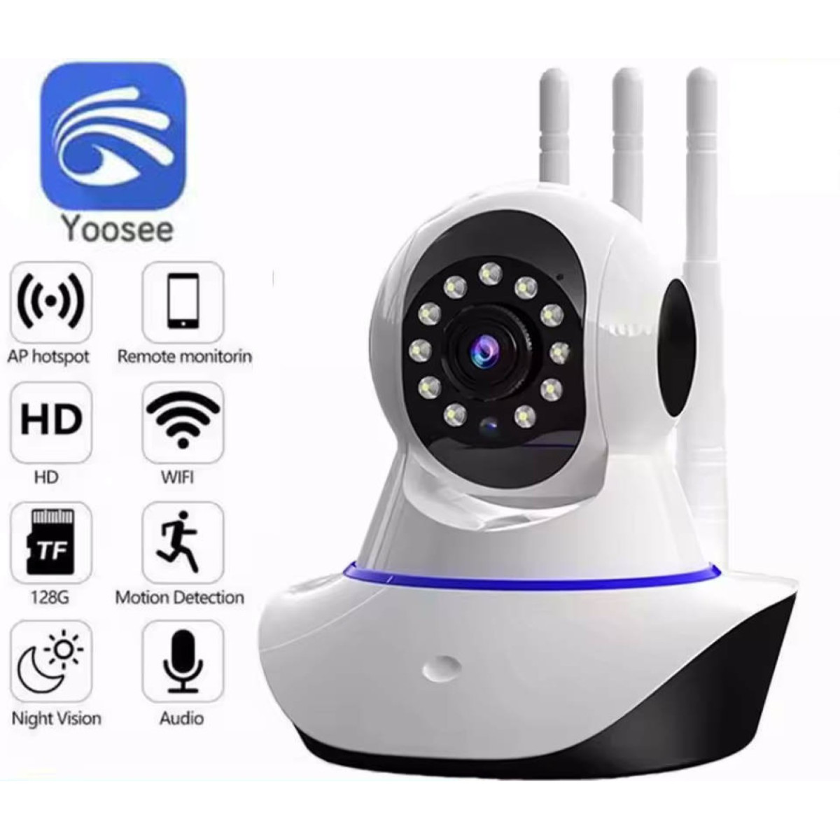 2X TELECAMERA IP CAM PTZ WIFI CAMERA DOME WIRELESS ESTERNO APP