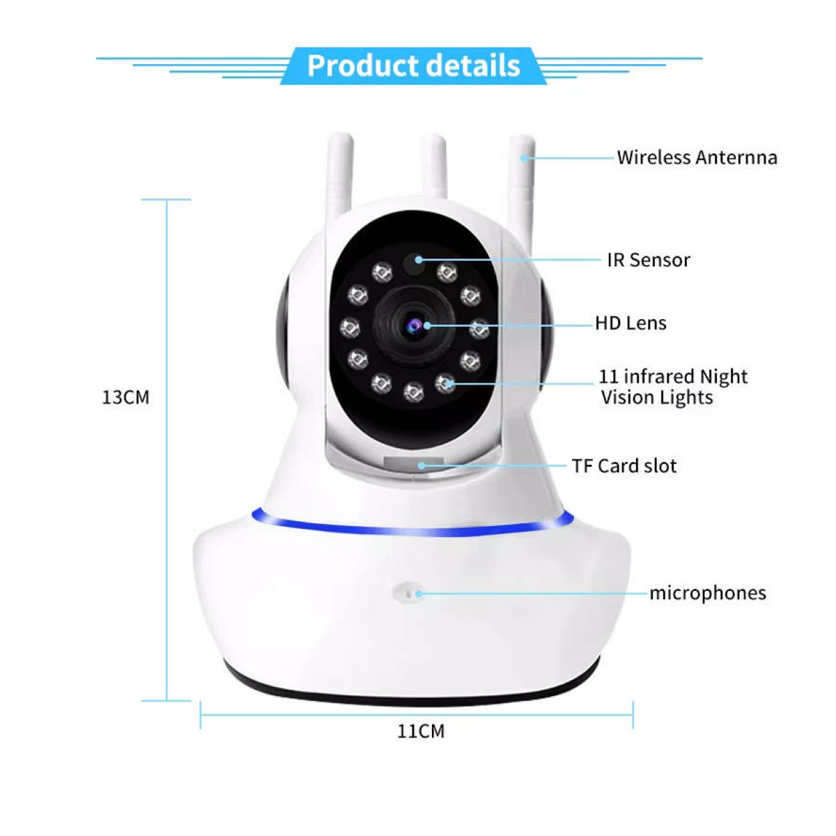 2X TELECAMERA IP CAM PTZ WIFI CAMERA DOME WIRELESS ESTERNO APP - Foto 2