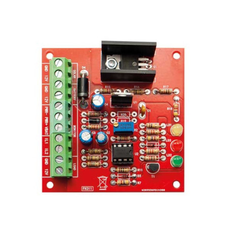 Kit controlador de carga solar PWM 12/24 V para paneles fotovoltaicos