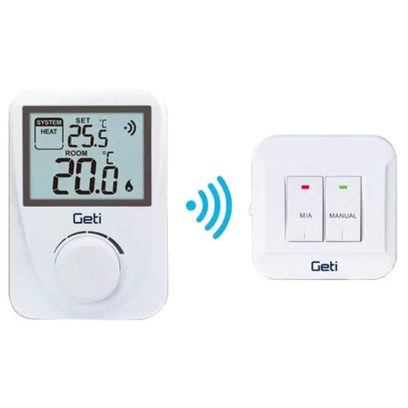 868 MHz digitale draadloze thermostaat met ontvanger voor verwarming en airconditioning