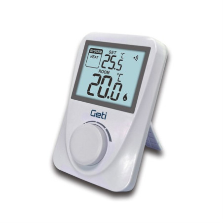 Thermostat numérique sans fil 868 MHz avec récepteur pour chauffage et climatisation