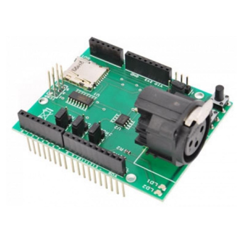 Arduino DMX512 avec connecteur XLR et lecteur microSD