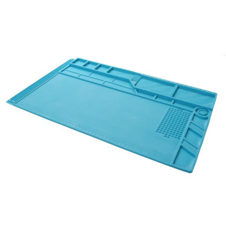 Silikonsvetsmatta 550x350mm antistatiskt resistent 500°C med magnetiska områden