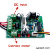 DC-motorhastighetsregulator 10-40V 5A PWM med medurs och moturs reversering 150W CCM2