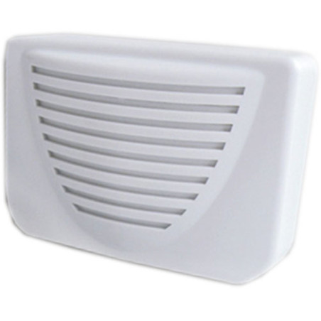 Sirena de alarma interna piezoeléctrica de 12 V y 90 dB con protección antisabotaje.