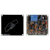 Kit lector de proximidad RFID de 64 bits con 2 tarjetas para control de acceso, puertas y automatización.