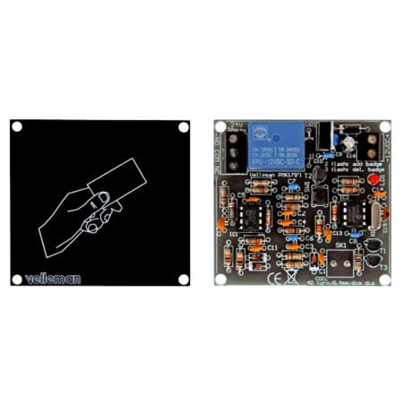 Monterad och testad EM4100 125 kHz Proximity RFID-läsare – Åtkomstkontrollmodul med 2 RFID-kort