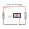 Amperometro Voltmetro Digitale DC 0-100V 10A con Doppio Display LED Rosso/Verde e Shunt Integrato EL3990