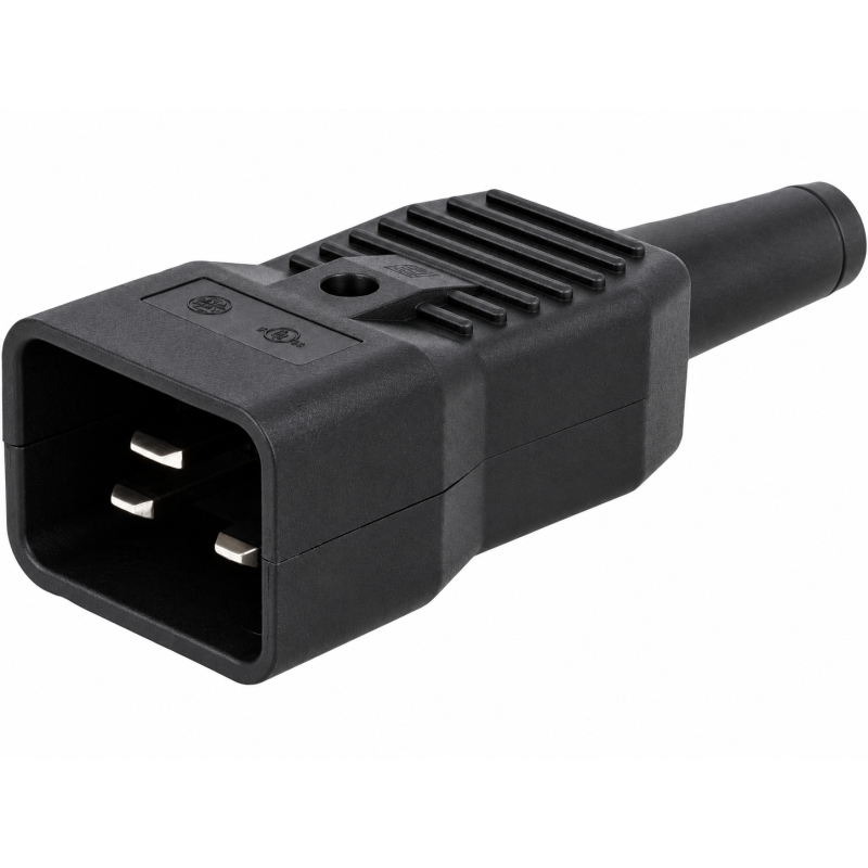 SCHURTER 4796.0000 – Spina IEC C20 maschio 16 A 250 V AC con morsetti a vite