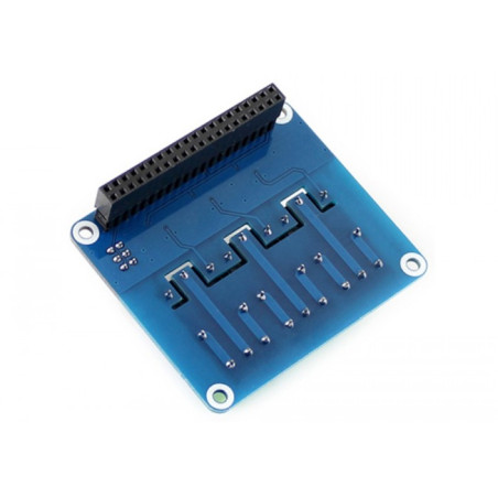 Scheda 3 relè per Raspberry Pi 5 / 4B / 3B+ – RPi Relay Board 5 A
