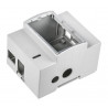 Square module container for Raspberry PI B 2, B + with mounting on DIN bar