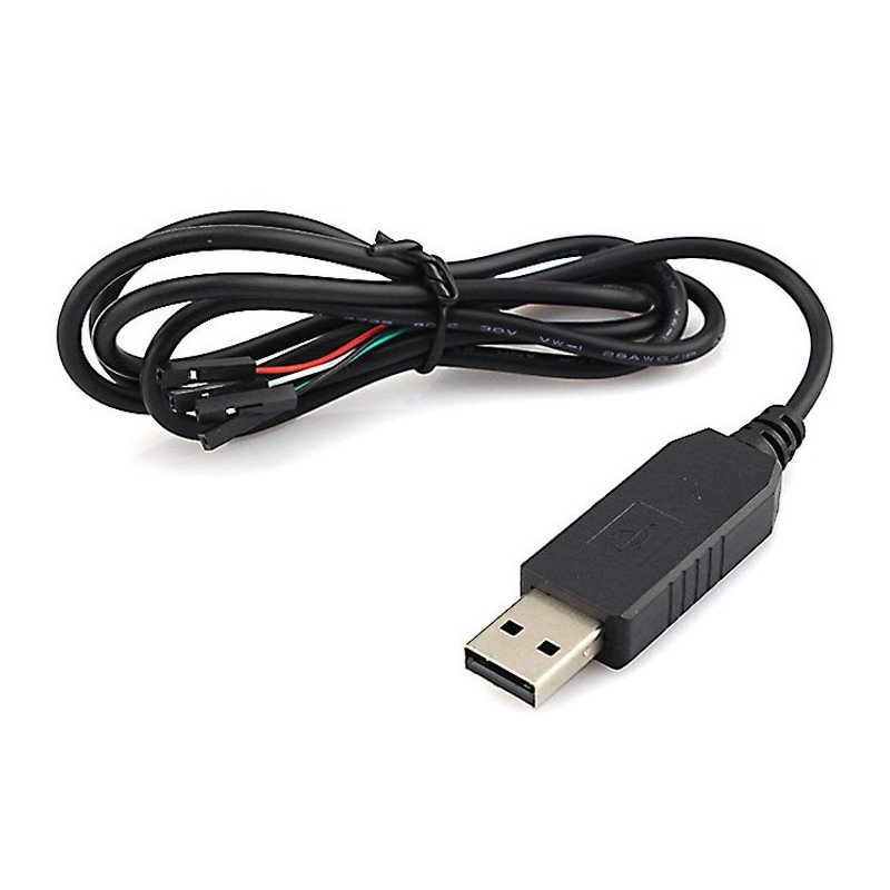 Convertidor serial USB RS232 TTL 5V chip PL2303HXA con cable