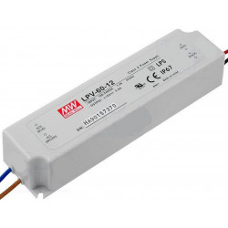 Universal stabilized switching power supply 12V DC 5A IP67 LPV-60-12