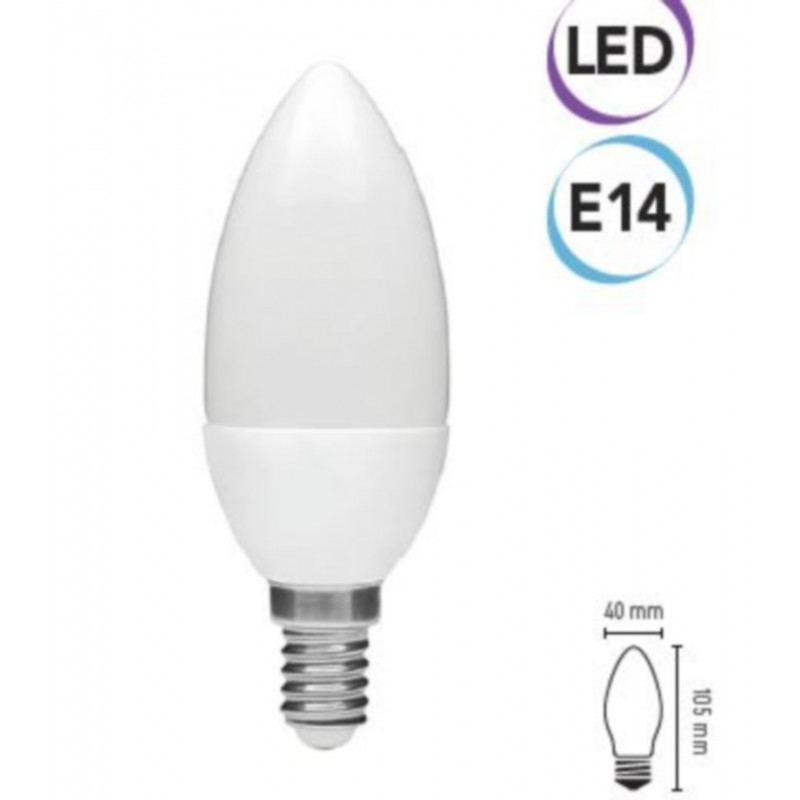 LED candle bulb 7W E14 500 lumens warm white A + Electraline 63298