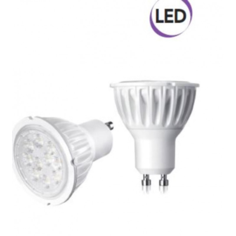 1 x Ampoule Spot LED 5W GU10 400 lumens lumière chaude A + Electraline 63284