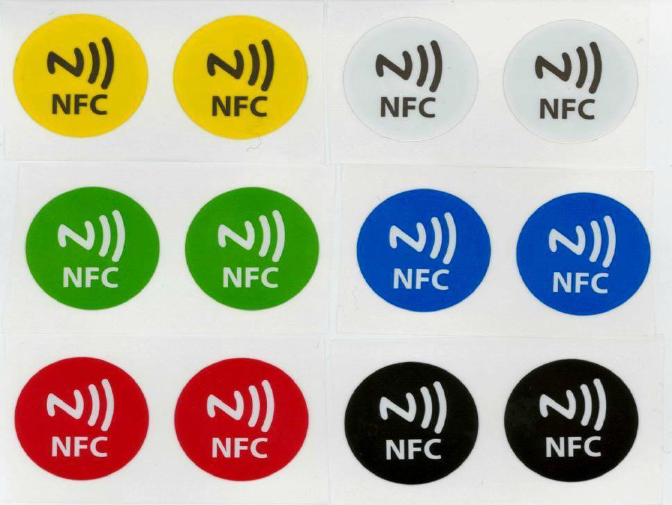 2 TAG NFC scrivibili compatibili con Windows Phone, Android e Blackberry