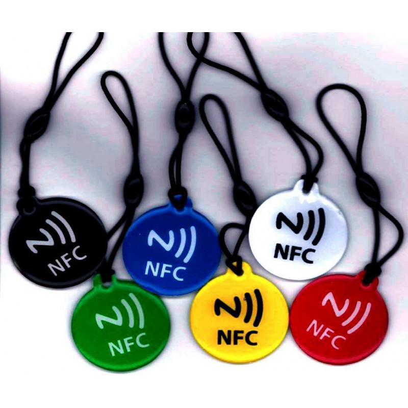 6 writable NFC TAGs for Windows Phone, Android, Blackberry keychain format